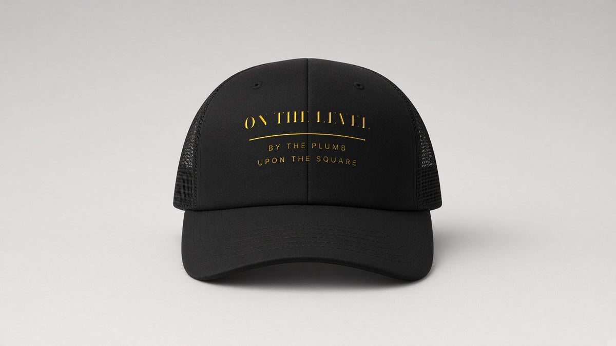On the Level Trucker Hat - Black