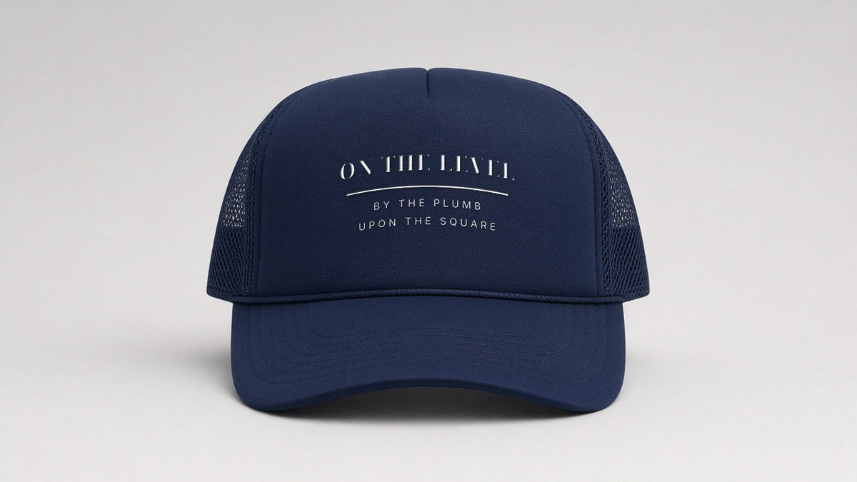 On the Level Trucker Hat - Navy